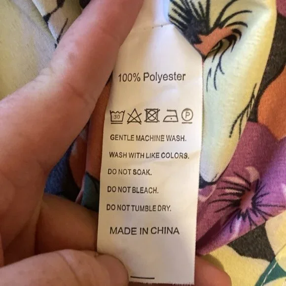 VCAY Full Floral Printed Long Sleeve Women'S Shirt size S new without tag - Picture 9 of 9